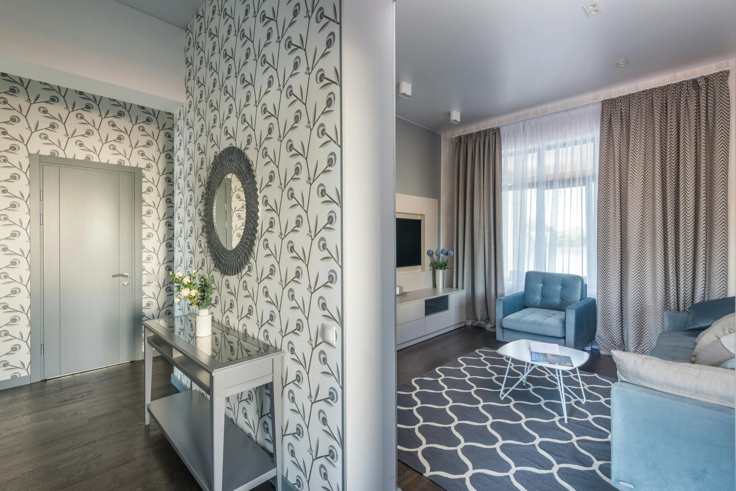Wallpaper before and after, South Elgin